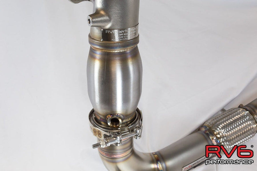 RV6 Catted Downpipe & Front Pipe Combo for 16+ Civic 1.5T