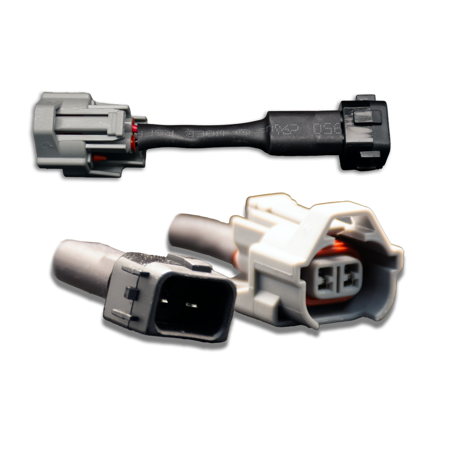 Set of 4 Denso (female) to Honda OBD2 (male) injector plug adaptors (padpdtoh4)