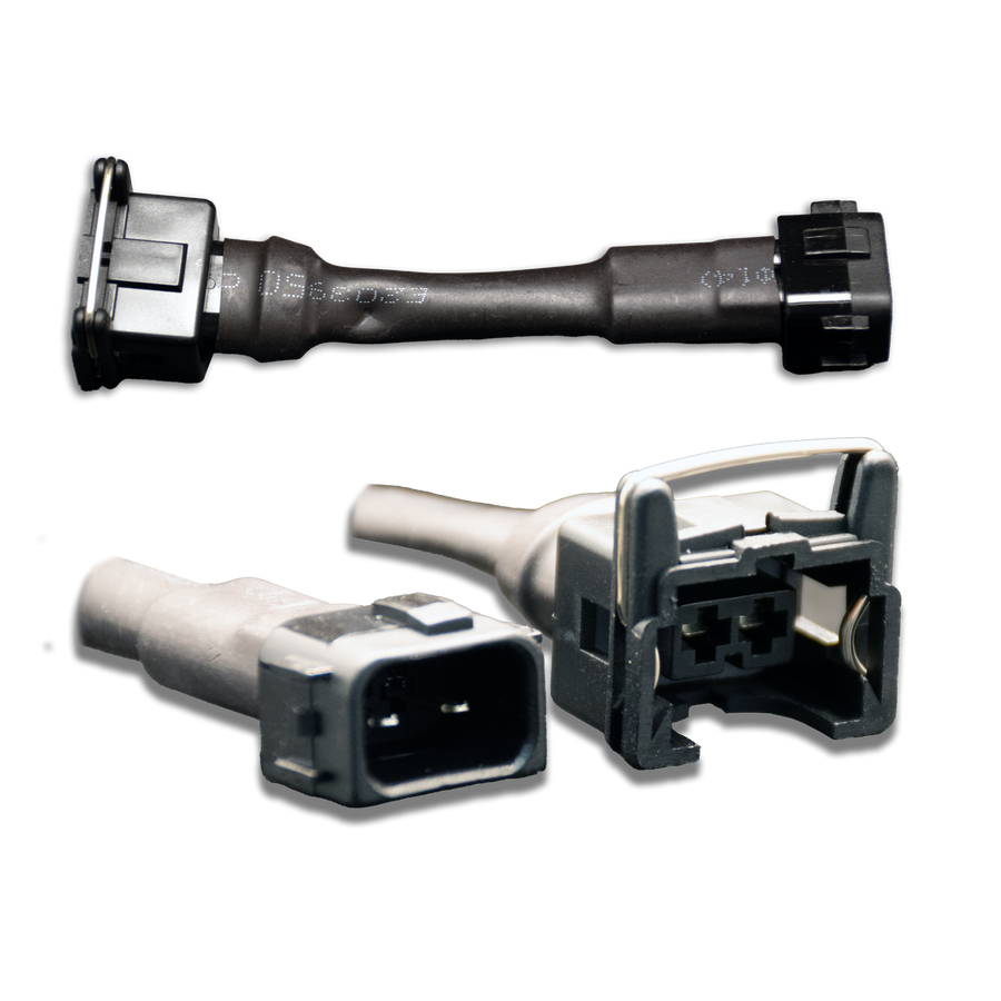 Set of 6 Jetronic/EV1 (female) to Honda OBD2 (male) injector plug adaptors (padpjtoh6)