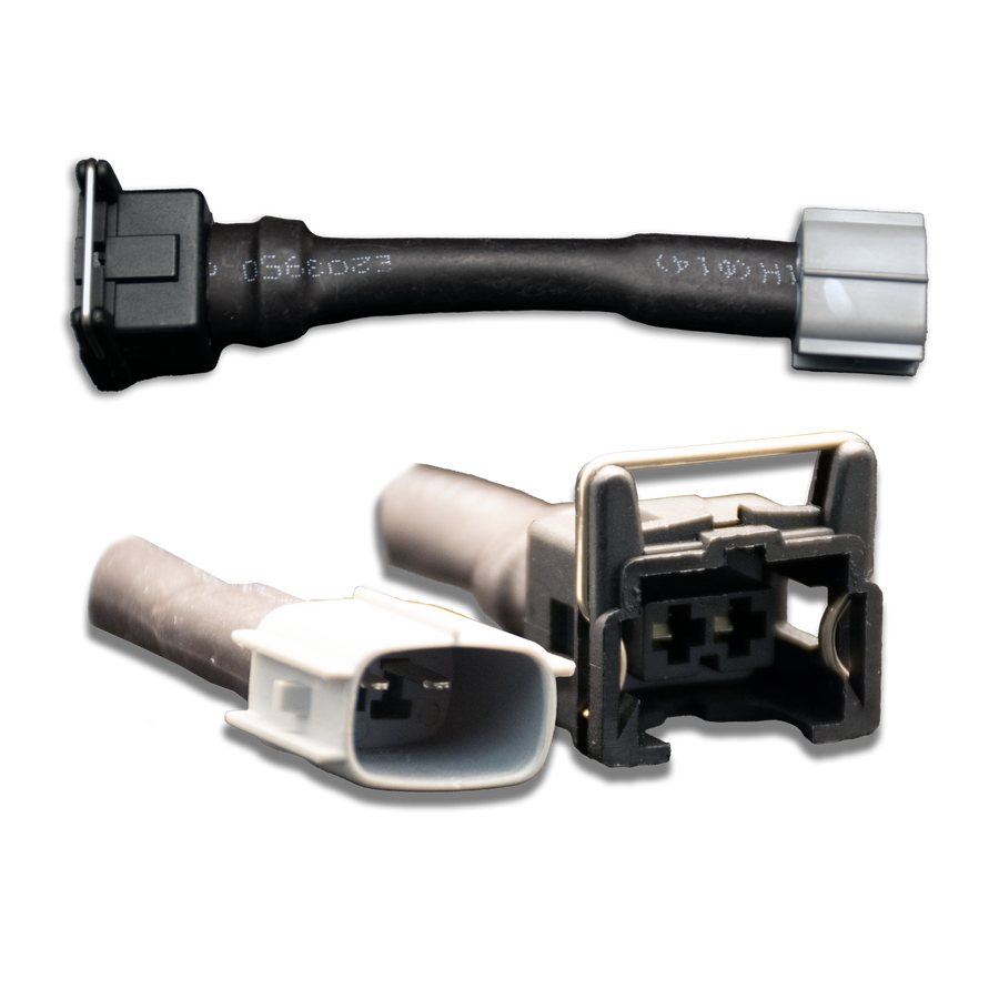 Set of 4 Jetronic/EV1 (female) to Toyota (male) injector plug adaptors (padpjtot4)